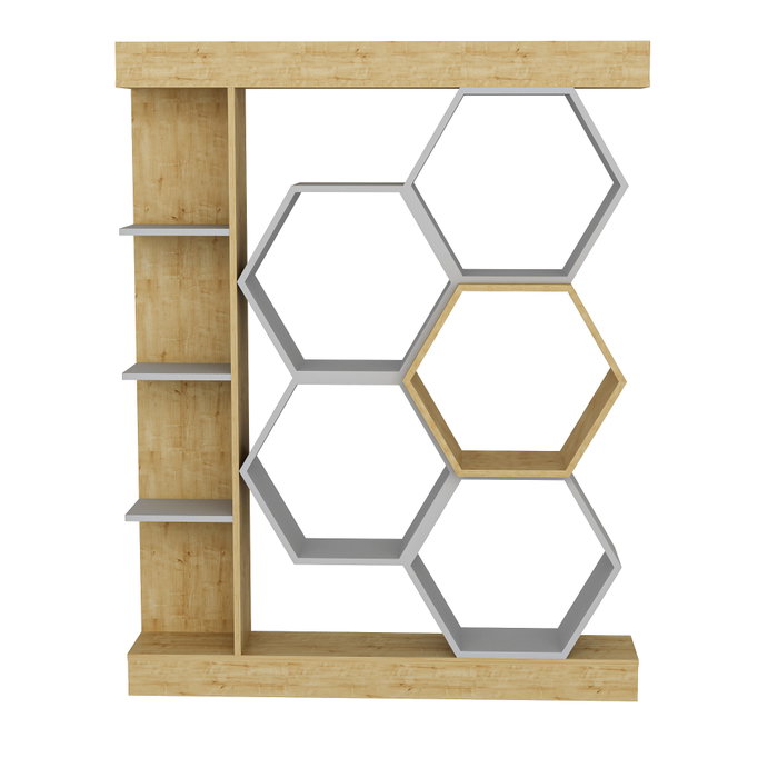 Hanah Home Estantería Sueno Blanco y Roble Hanah Home Estantería Sueno Blanco y Roble